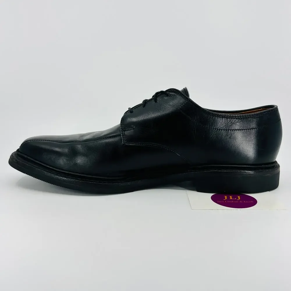 Allen Edmonds Men's Warren Black Leather Bicycle Toe Oxford Shoes Size 9.5 C
